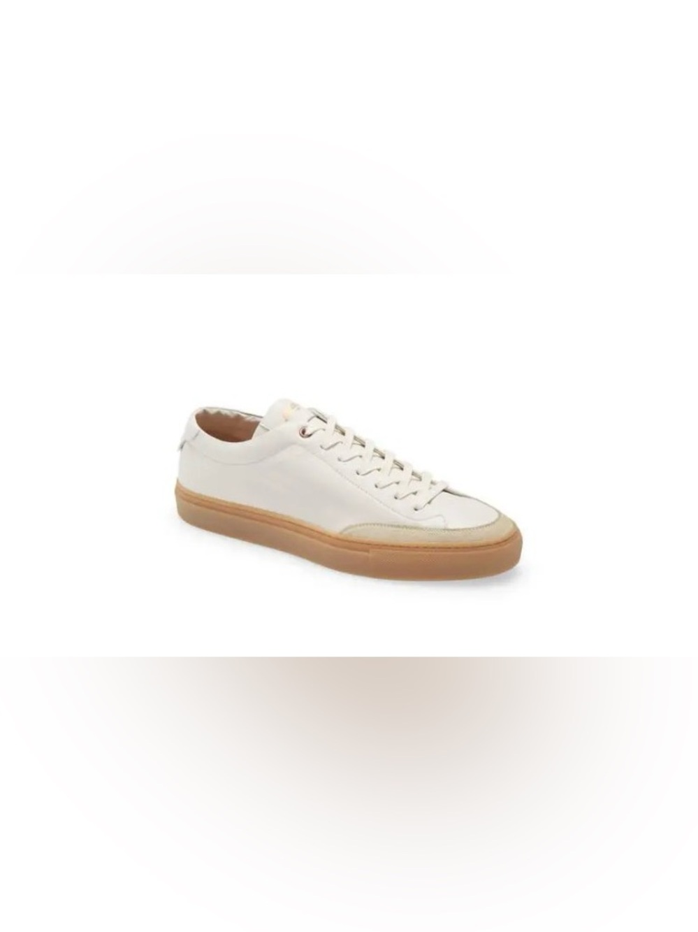 GOODMAN BRAND EDGE COURT SNEAKERS SUEDE ACCENT GUM SOLE LEATHER UPPER MENS SZ 13